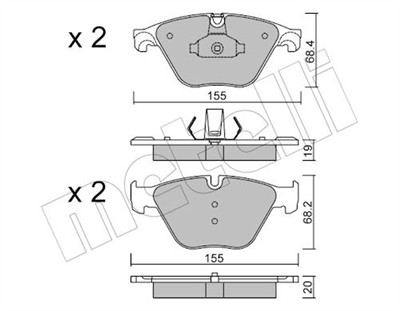 METELLI 22-0918-0 Číslo výrobce: 24688. EAN: 8032747080016.