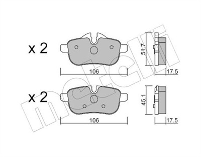 METELLI 22-0919-0 Číslo výrobce: 24559. EAN: 8032747080030.