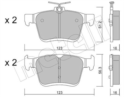 METELLI 22-0951-0 Číslo výrobce: 25008. EAN: 8032747137178.