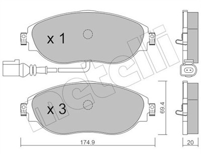 METELLI 22-0952-0 Číslo výrobce: 24738. EAN: 8032747137192.