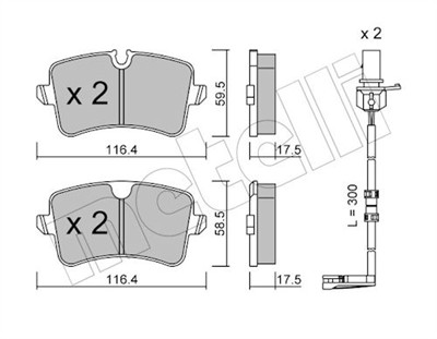 METELLI 22-0955-1K Číslo výrobce: 24606. EAN: 8032747137338.