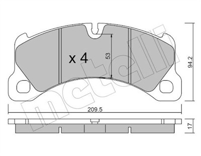 METELLI 22-0956-0 Číslo výrobce: 24685. EAN: 8032747137352.