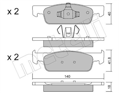METELLI 22-0975-0 Číslo výrobce: 25702. EAN: 8032747137796.