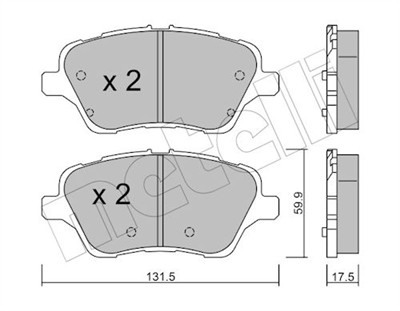 METELLI 22-0976-0 Číslo výrobce: 25134. EAN: 8032747137833.