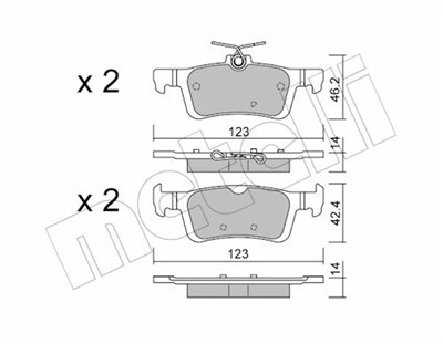 METELLI 22-0986-1 Číslo výrobce: 25841. EAN: 8032747248799.