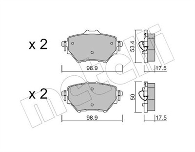 METELLI 22-0987-0 Číslo výrobce: 25839. EAN: 8032747139462.