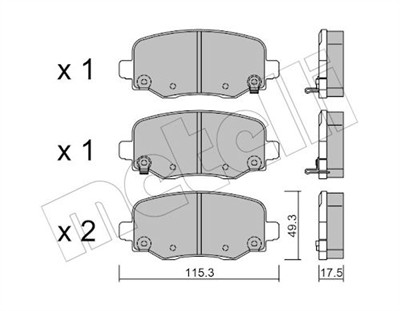 METELLI 22-1002-1 Číslo výrobce: 22304. EAN: 8032747139332.