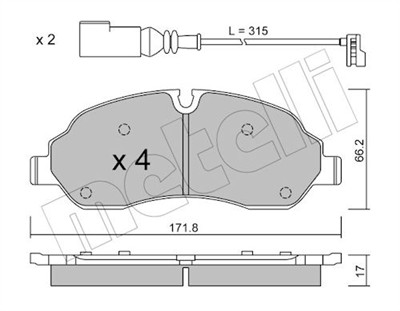 METELLI 22-1032-0 Číslo výrobce: 22034. EAN: 8032747138014.