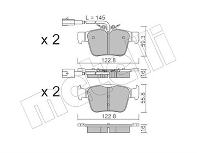 METELLI 22-1101-0 Číslo výrobce: 22604. EAN: 8032747249314.