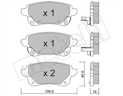 METELLI 22-1112-1 Číslo výrobce: 22104. EAN: 8032747124352.