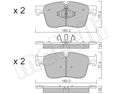 METELLI 22-1124-0 Číslo výrobce: 22302. EAN: 8032747250358.