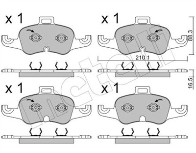 METELLI 22-1127-1 Číslo výrobce: 22205. EAN: 8032747124390.