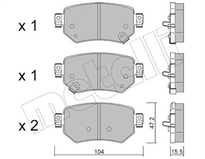 METELLI 22-1159-0 Číslo výrobce: 22349. EAN: 8032747341698.