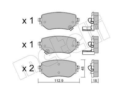 METELLI 22-1192-0 Číslo výrobce: 22861. EAN: 8032747342299.