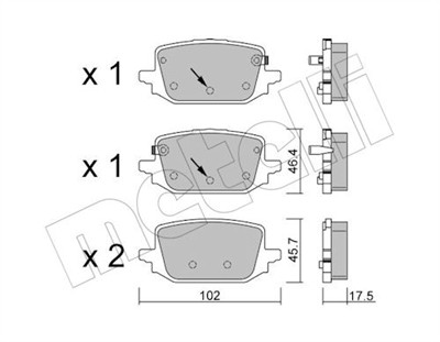 METELLI 22-1366-0 Číslo výrobce: 26589. EAN: 8032747428726.