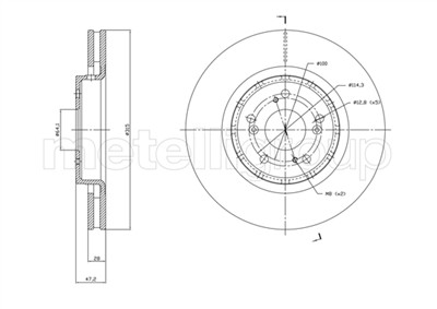 METELLI 23-1829C EAN: 8032747318072.