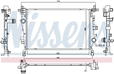 NISSENS 606447 Číslo výrobce: 72511680. EAN: 5707286437821.