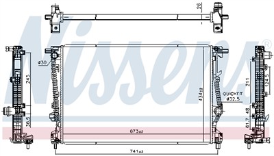 NISSENS 606524 EAN: 5707286453500.