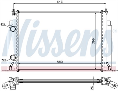 NISSENS 61885A Číslo výrobce: 376767731. EAN: 5707286198852.