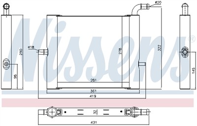 NISSENS 64338 Číslo výrobce: 376792584. EAN: 5707286417083.