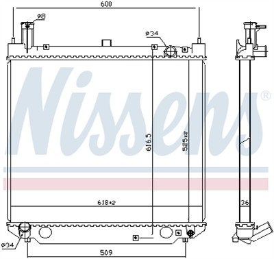 NISSENS 64858A Číslo výrobce: 376704661. EAN: 5707286220898.