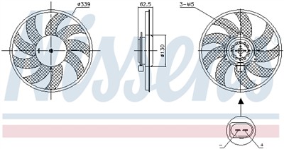 NISSENS 850105 Číslo výrobce: 351000484. EAN: 5707286493261.