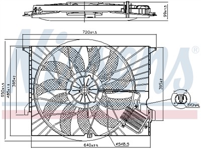 NISSENS 85818 Číslo výrobce: 72520850. EAN: 5707286389779.