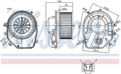 NISSENS 87030 Číslo výrobce: 009159131. EAN: 5707286378117.