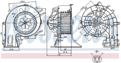 NISSENS 87049 Číslo výrobce: 007190H. EAN: 5707286378308.