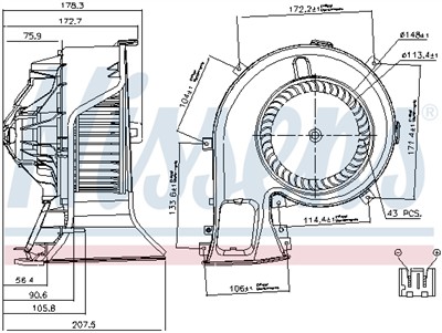 NISSENS 87067 EAN: 5707286378483.
