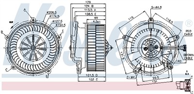NISSENS 87119 Číslo výrobce: 351044584. EAN: 5707286379039.