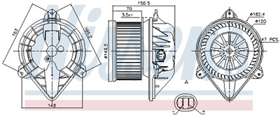 NISSENS 87173 Číslo výrobce: F838774V. EAN: 5707286390645.