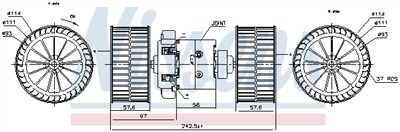 NISSENS 87191 Číslo výrobce: 351029041. EAN: 5707286392380.