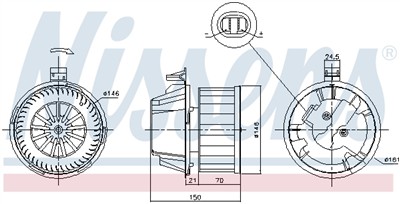NISSENS 87384 Číslo výrobce: N100043F. EAN: 5707286415775.