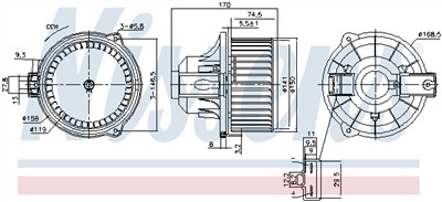 NISSENS 87548 Číslo výrobce: 72520934. EAN: 5707286433458.