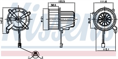 NISSENS 87621 Číslo výrobce: 72523651. EAN: 5707286434202.