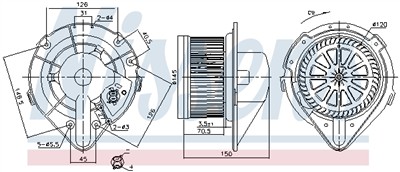 NISSENS 87798 Číslo výrobce: 351149521. EAN: 5707286477261.