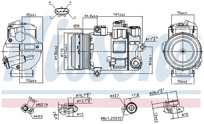 NISSENS 890645 Číslo výrobce: 351105401. EAN: 5707286454941.