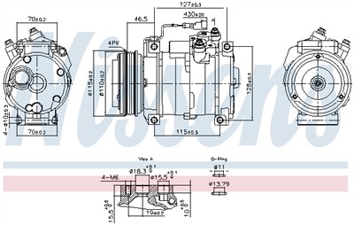 NISSENS 891005 Číslo výrobce: 72522277. EAN: 5707286511026.