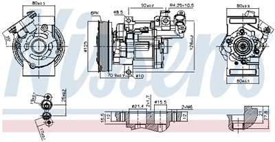 NISSENS 89579 Číslo výrobce: 351115111. EAN: 5707286369016.