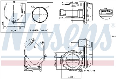 NISSENS 955055 Číslo výrobce: TB0026. EAN: 5707286547018.