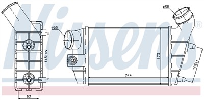NISSENS 96698 Číslo výrobce: 70820493. EAN: 5707286264977.