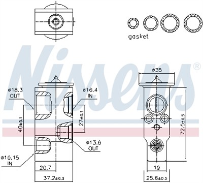 NISSENS 999555 Číslo výrobce: 4NAH19849AA.