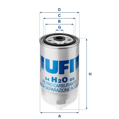 UFI 24.H2O.00 EAN: 8003453061064.