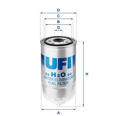 UFI 24.H2O.04 EAN: 8003453061231.