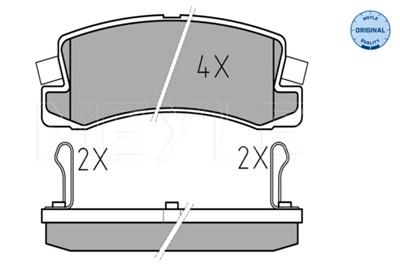 MEYLE 025 200 7615/W Číslo výrobce: MBP0004. EAN: 4040074074602.