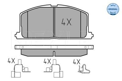 MEYLE 025 208 7015 Číslo výrobce: MBP0042. EAN: 4040074066317.
