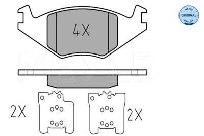 MEYLE 025 208 8917 Číslo výrobce: MBP0046. EAN: 4040074072844.
