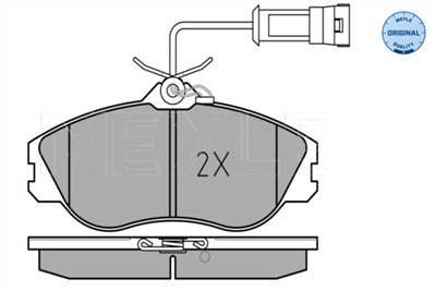 MEYLE 025 211 3819/W Číslo výrobce: MBP0078. EAN: 4040074079775.