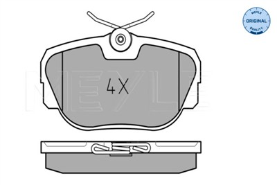 MEYLE 025 211 7317 Číslo výrobce: MBP0088. EAN: 4040074085783.